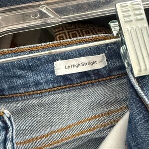 Frame Denim Blue Straight Leg Jeans